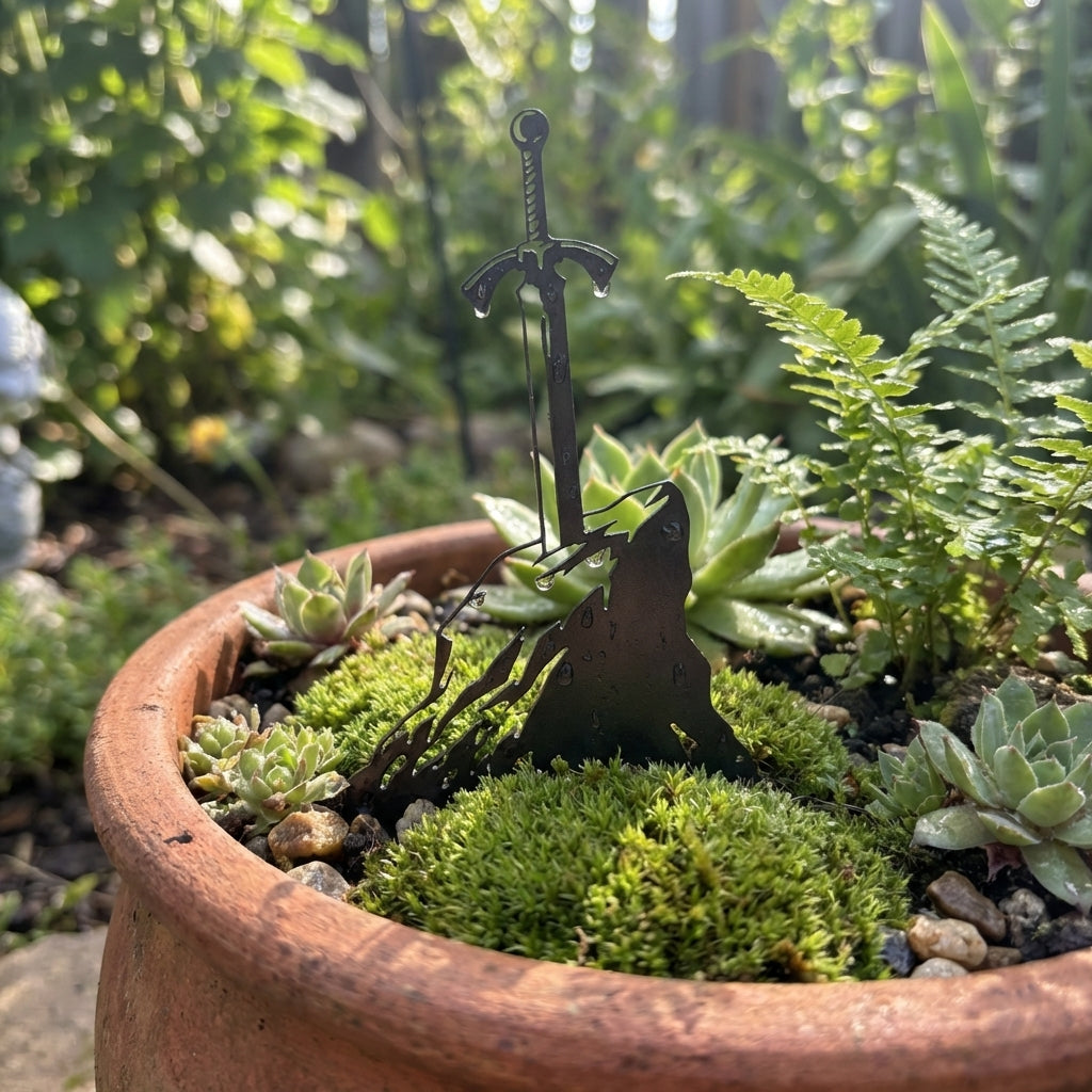 Sword in the Stone Flower pot ornament